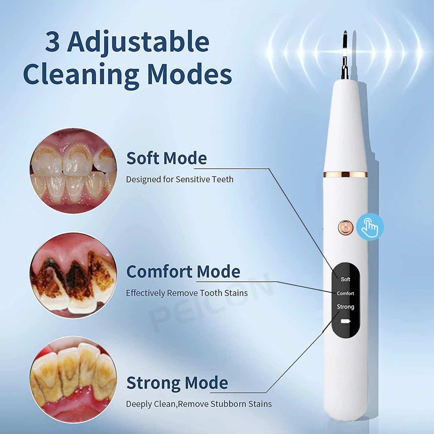 Electric Ultrasonic Dental Tartar Scaler for Deep Cleaning and Complete Oral Care