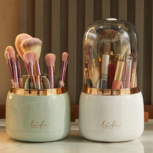 360° Rotating Makeup Organizer - Elegant and Practical Solution for Cosmetic Storage 