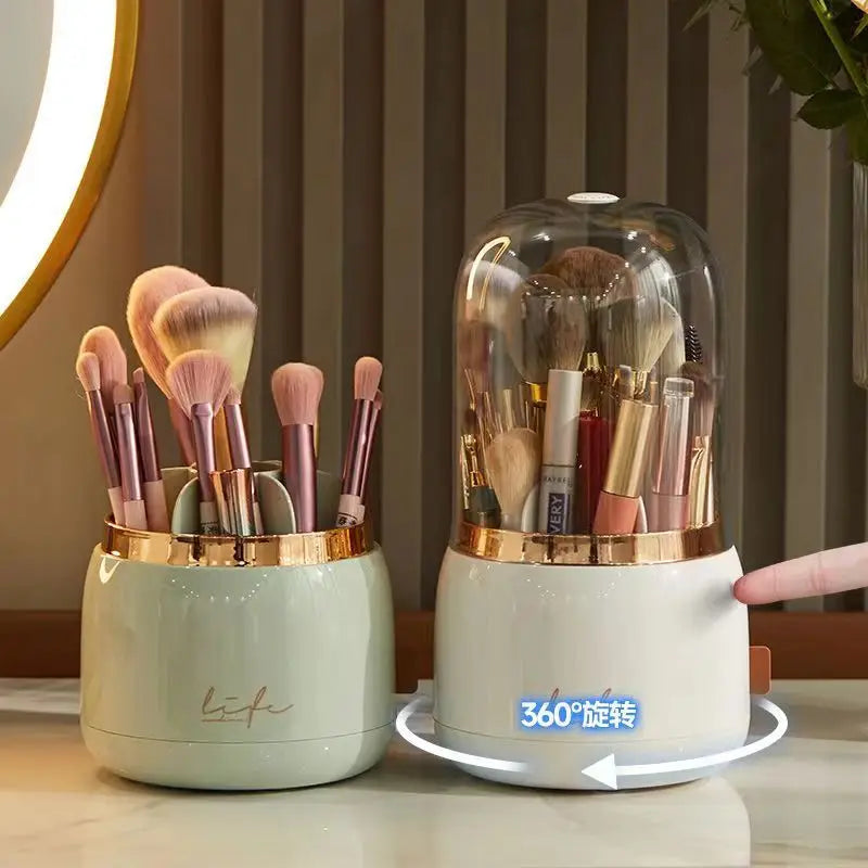 360° Rotating Makeup Organizer - Elegant and Practical Solution for Cosmetic Storage 