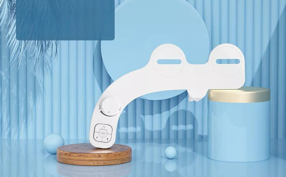 Non-Electric Bidet with Self-Cleaning Double Nozzle - Advanced Hygiene Accessory for Toilet Seat 