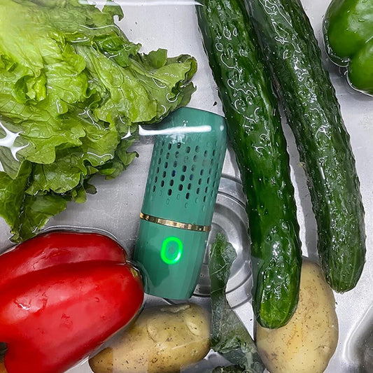 Esterilizadora Ultrasónica Portátil para Frutas y Verduras - Limpieza Profunda y Segura para un Estilo de Vida Saludable