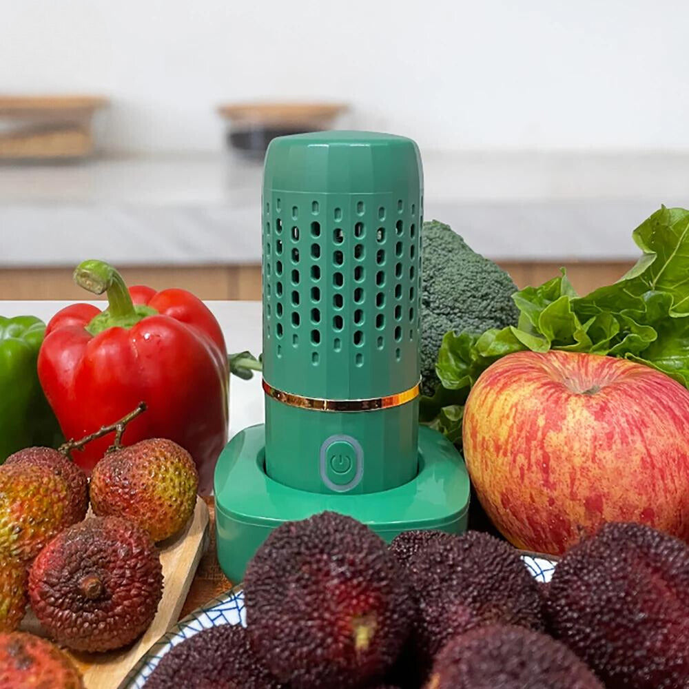 Esterilizadora Ultrasónica Portátil para Frutas y Verduras - Limpieza Profunda y Segura para un Estilo de Vida Saludable