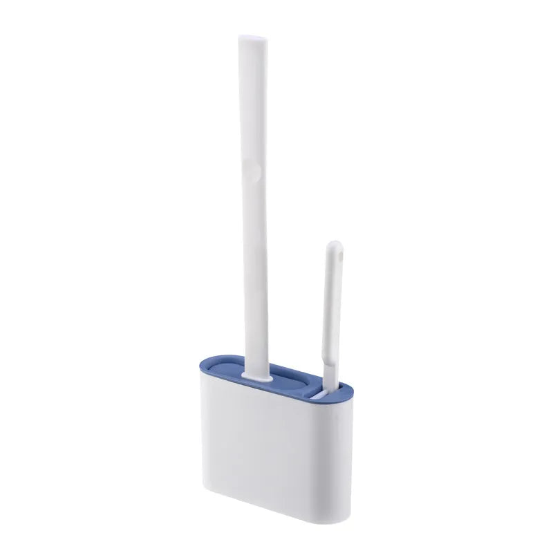 TPR Silicone Toilet Brush with Multi-Use Holder-EcoClean FlexiSilk