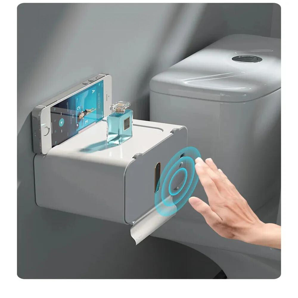 Soporte de Papel Higiénico de Inducción Automática - Accesorio de Baño Moderno y Minimalista